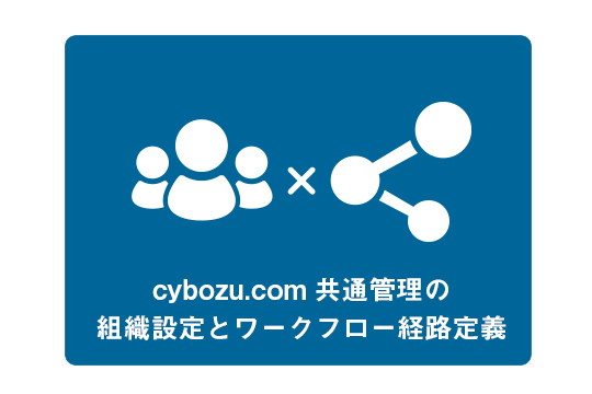 cybozu.com共通管理の組織設定とワークフロー経路定義